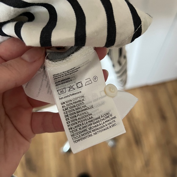 H&M Cotton poplin stripped shirt - Picture 2 of 3
